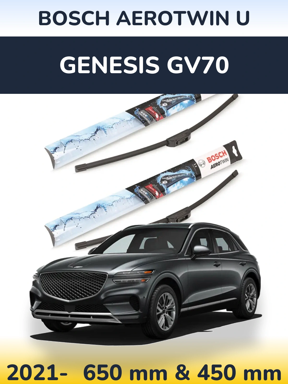 Torkarblad BOSCH AeroTwin U för Genesis GV70
