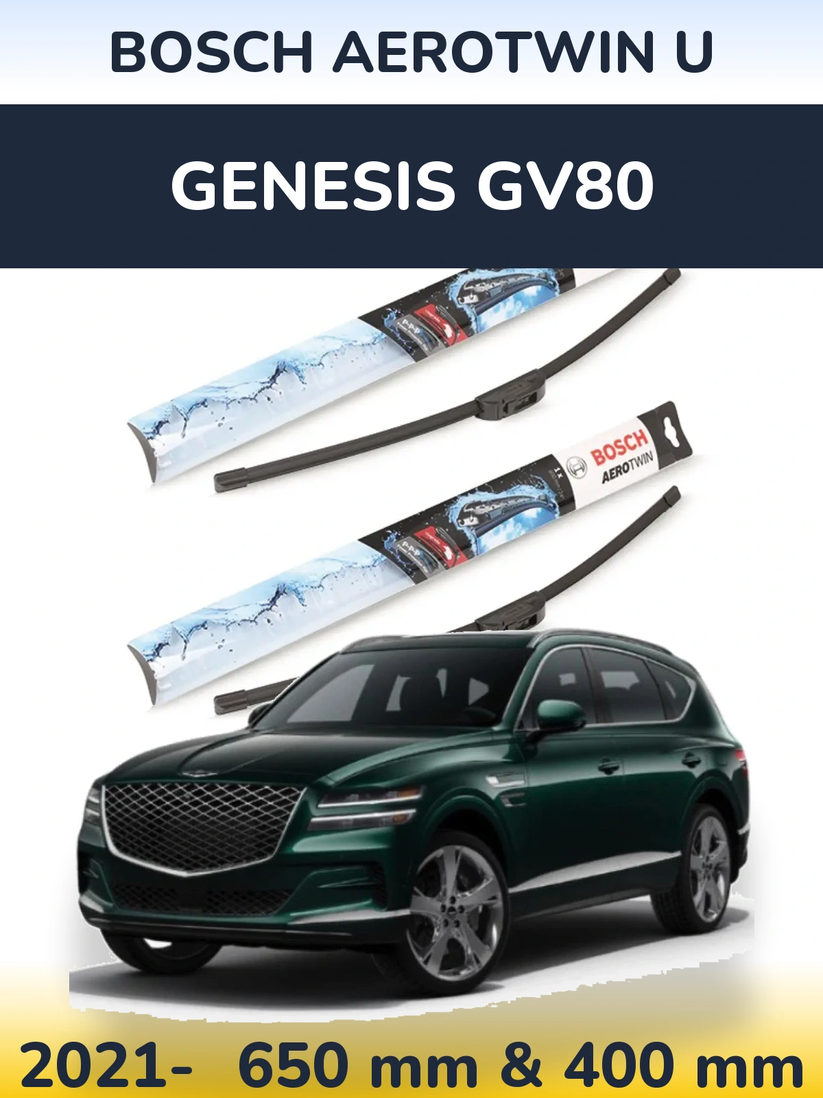 Torkarblad BOSCH AeroTwin U för Genesis GV80