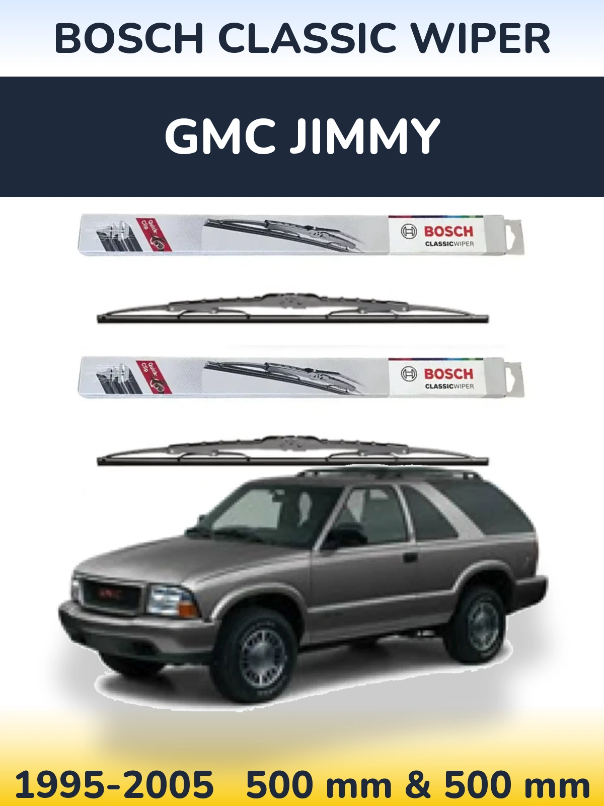 Torkarblad BOSCH Classic Wiper för GMC Jimmy