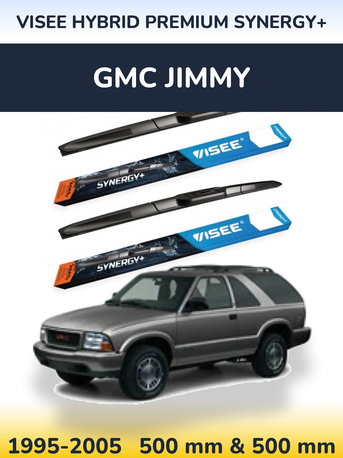 Torkarblad VISEE HYBRID PREMIUM SYNERGY+ för GMC Jimmy