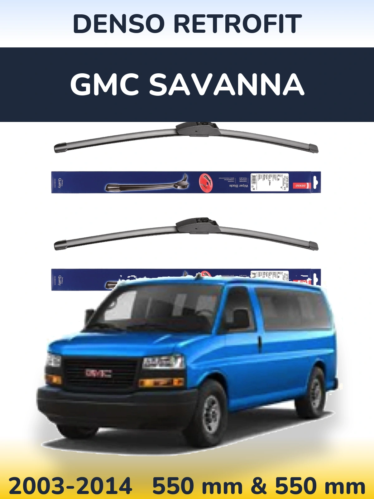 Torkarblad Denso Retrofit för GMC Savanna