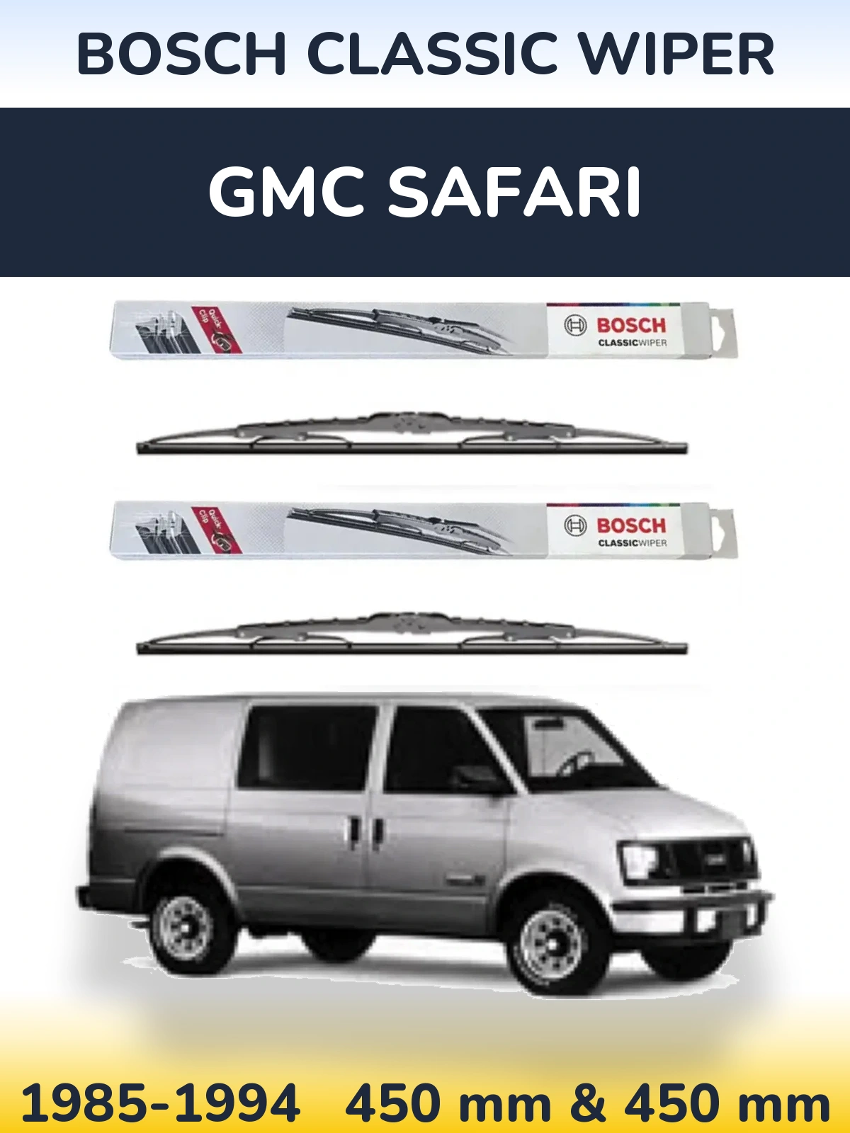 Torkarblad BOSCH Classic Wiper för GMC Safari