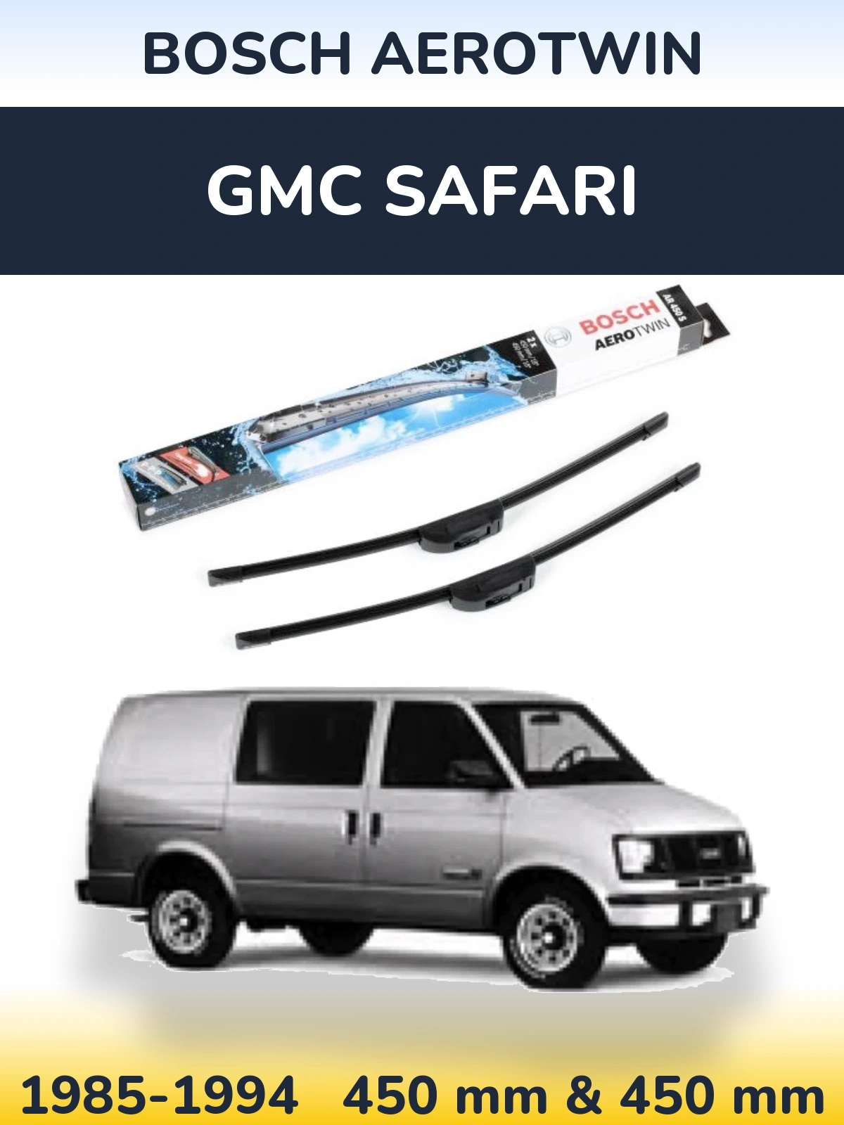 Torkarblad BOSCH AeroTwin för GMC Safari