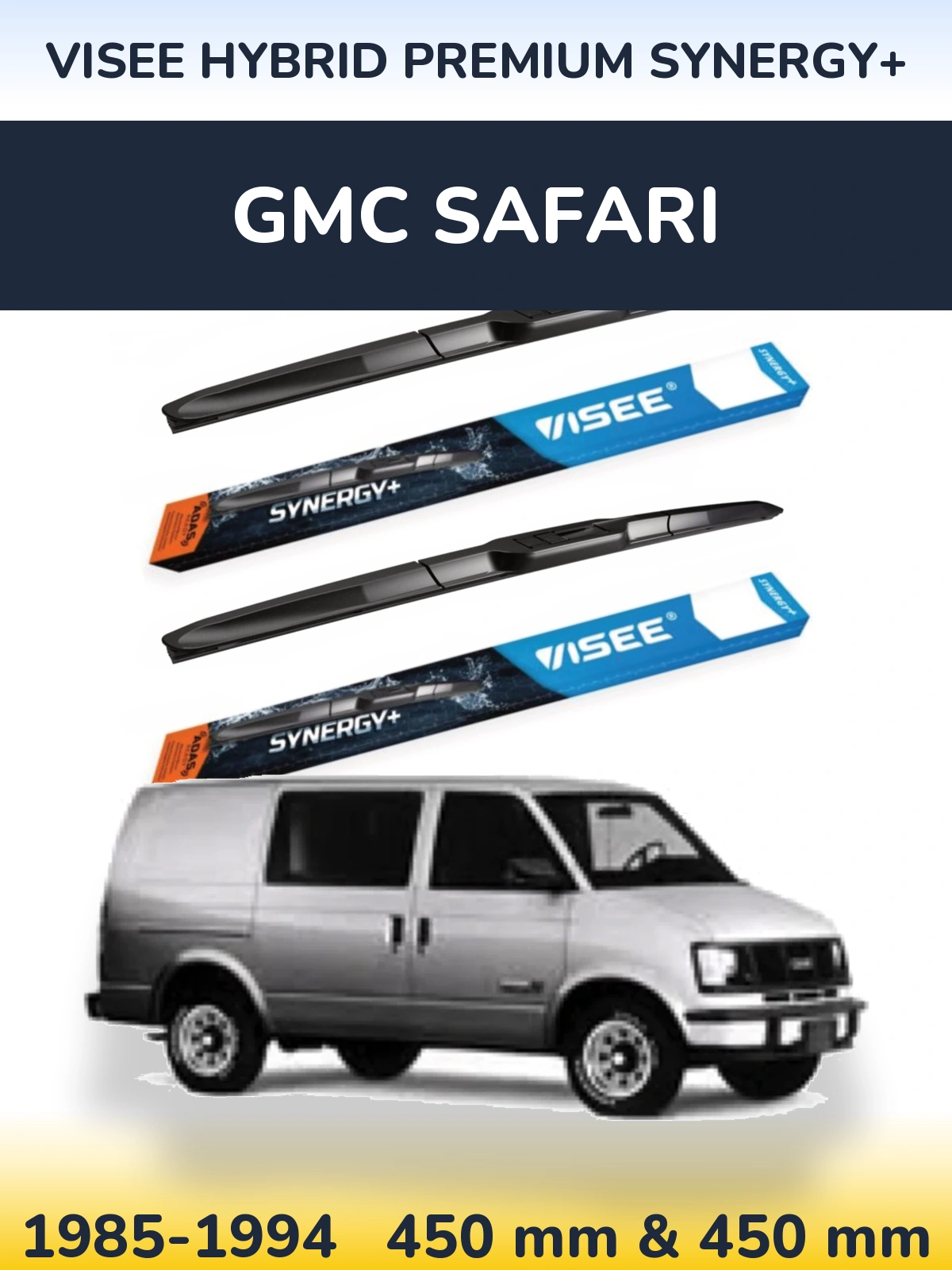 Torkarblad VISEE HYBRID PREMIUM SYNERGY+ för GMC Safari