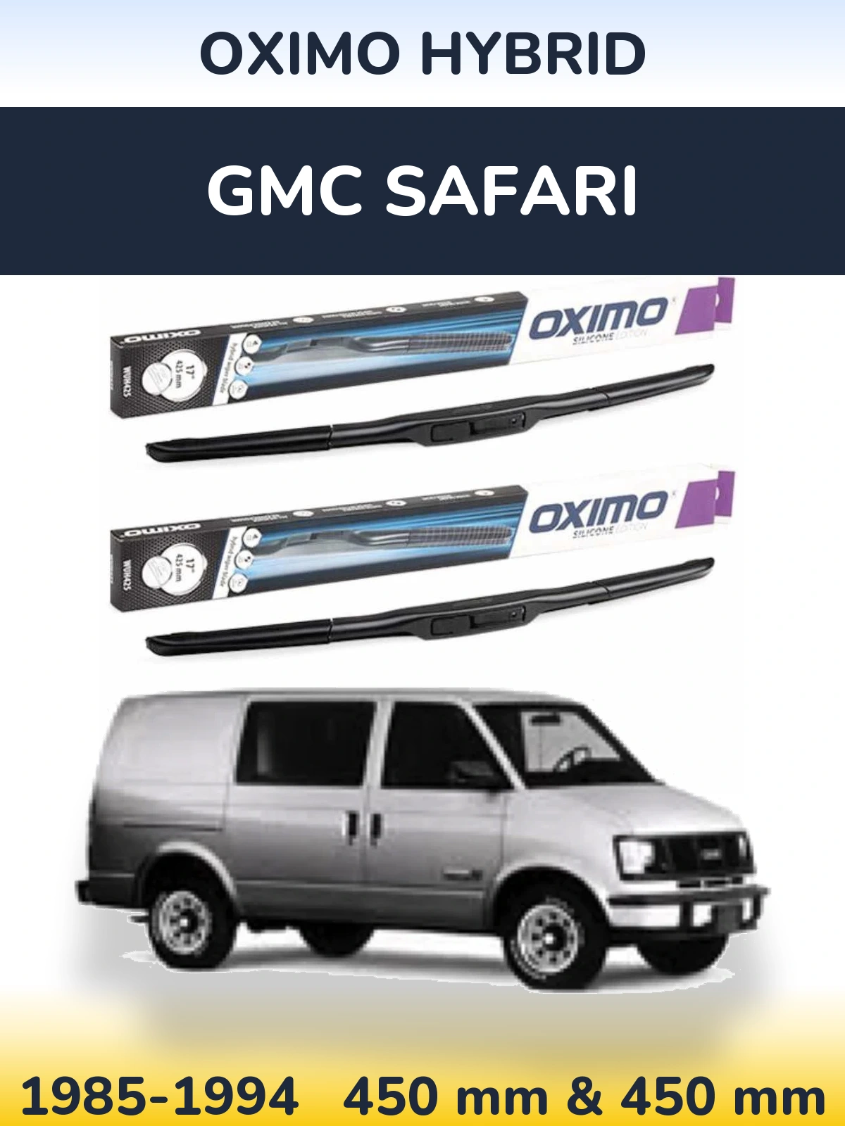 Torkarblad Oximo Hybrid för GMC Safari