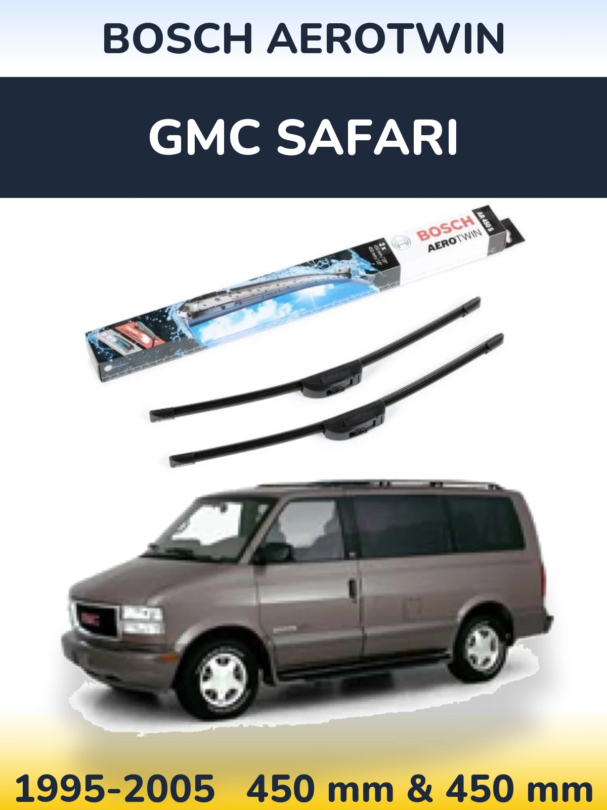 Torkarblad BOSCH AeroTwin för GMC Safari