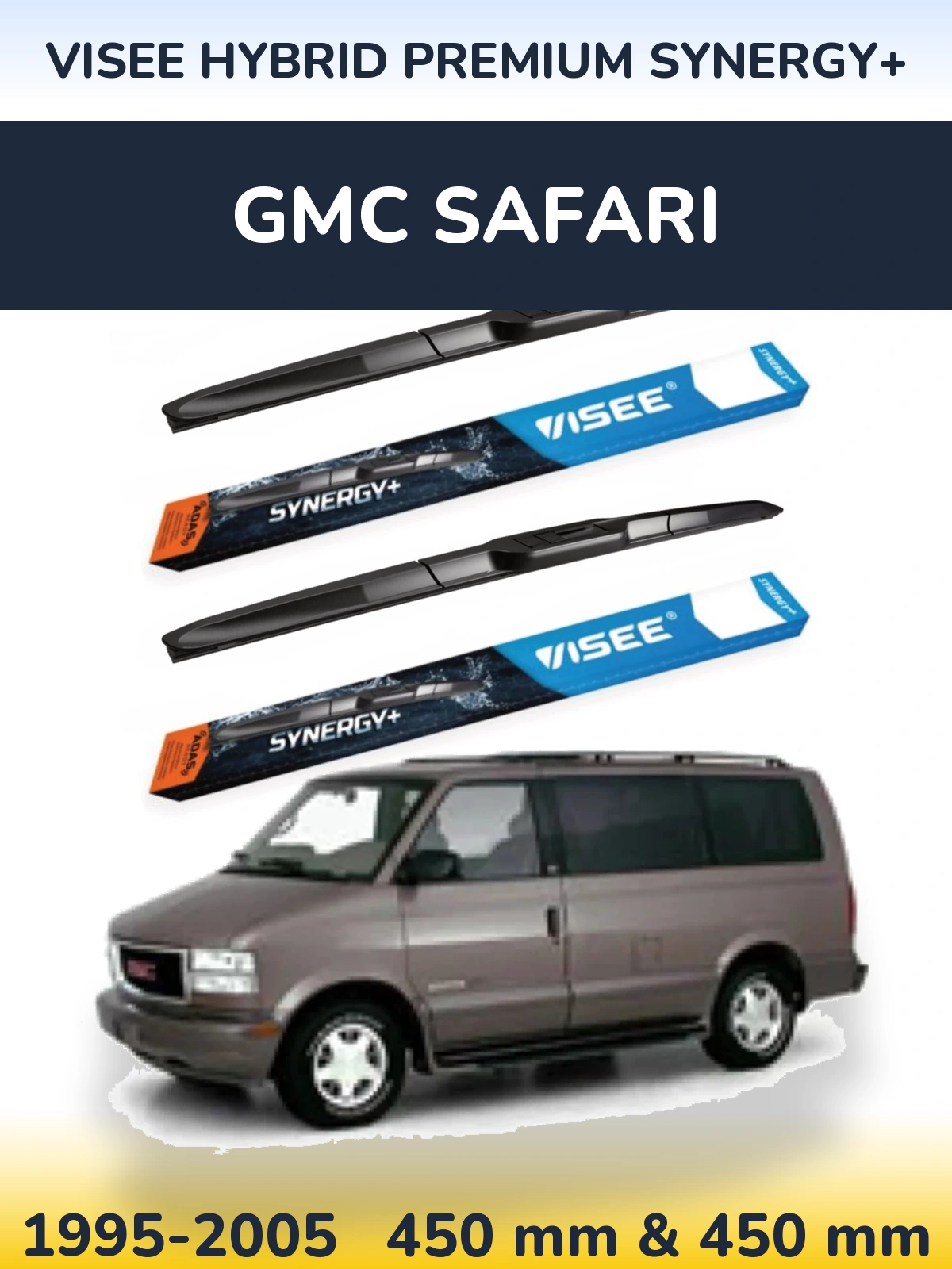 Torkarblad VISEE HYBRID PREMIUM SYNERGY+ för GMC Safari
