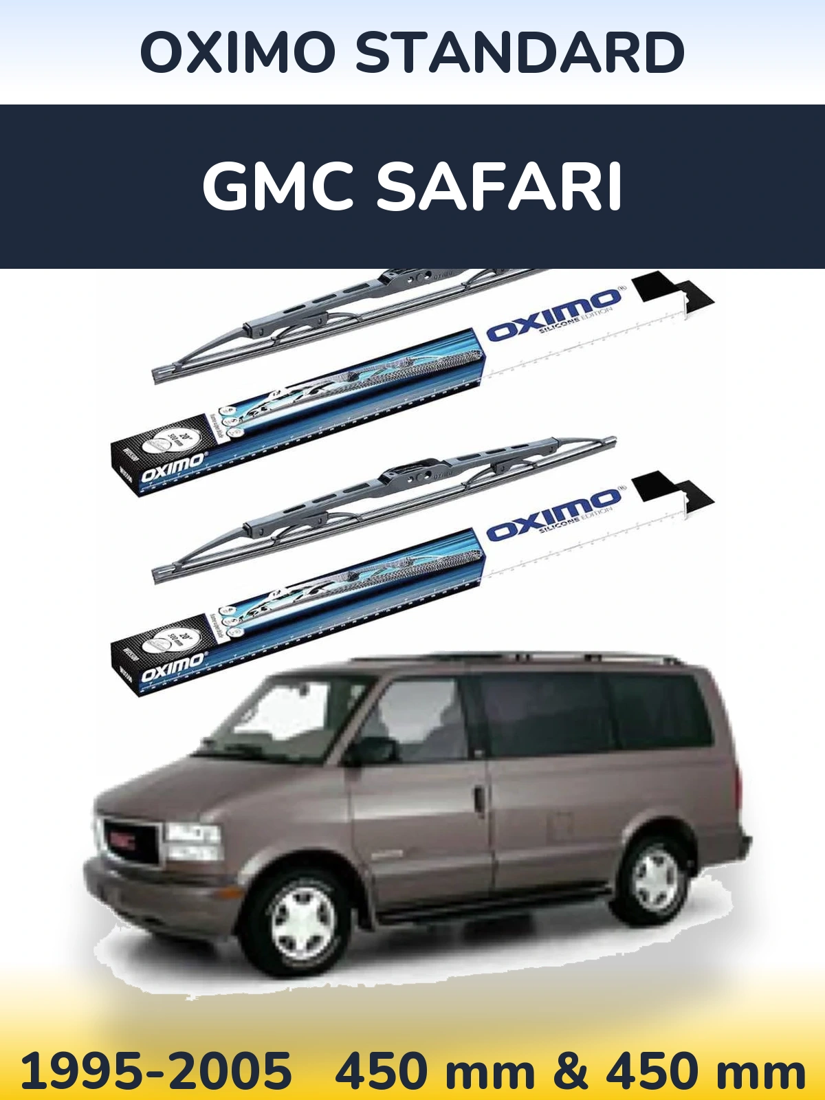 Torkarblad Oximo Standard för GMC Safari
