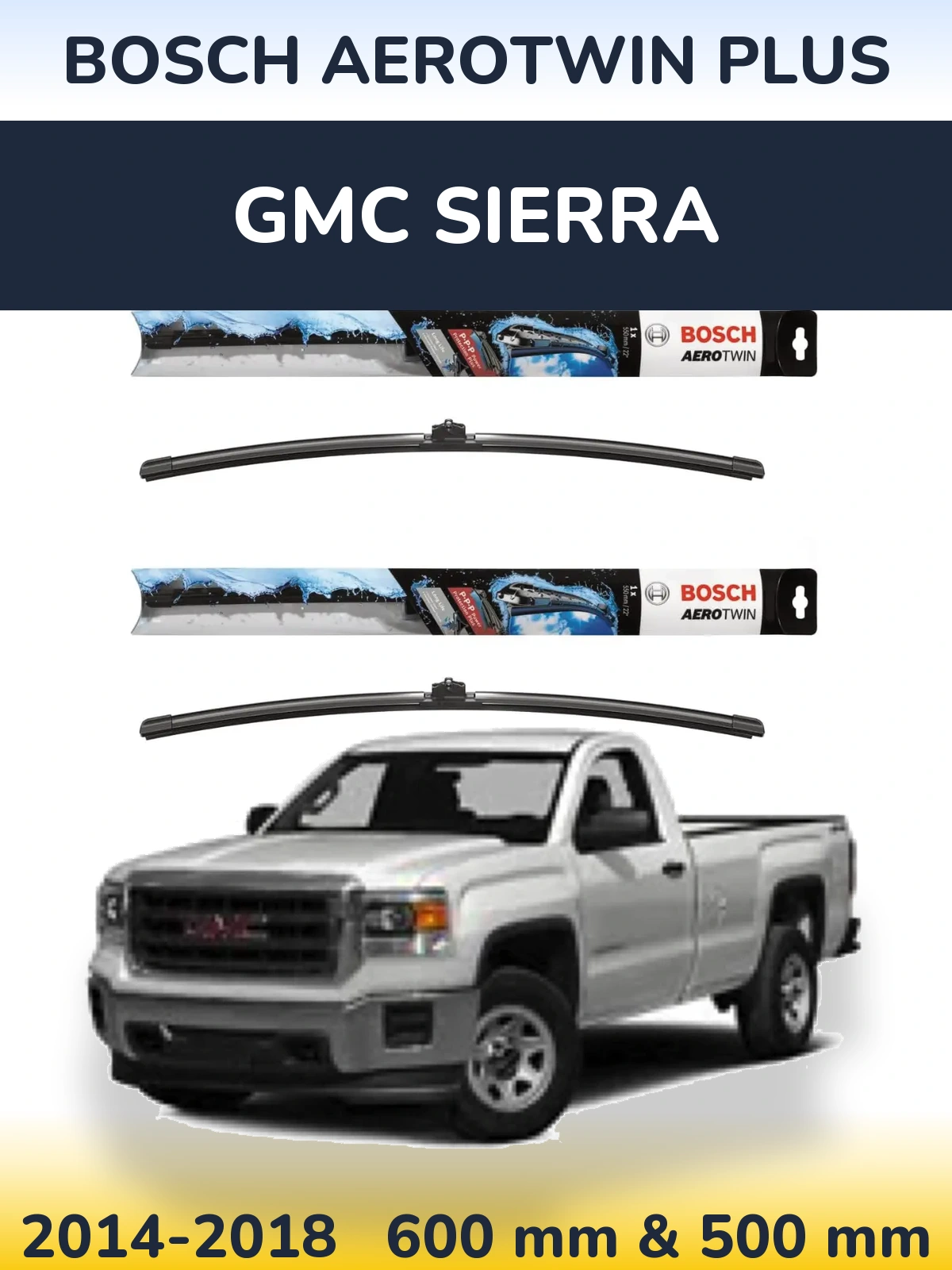 Torkarblad BOSCH AeroTwin Plus för GMC Sierra