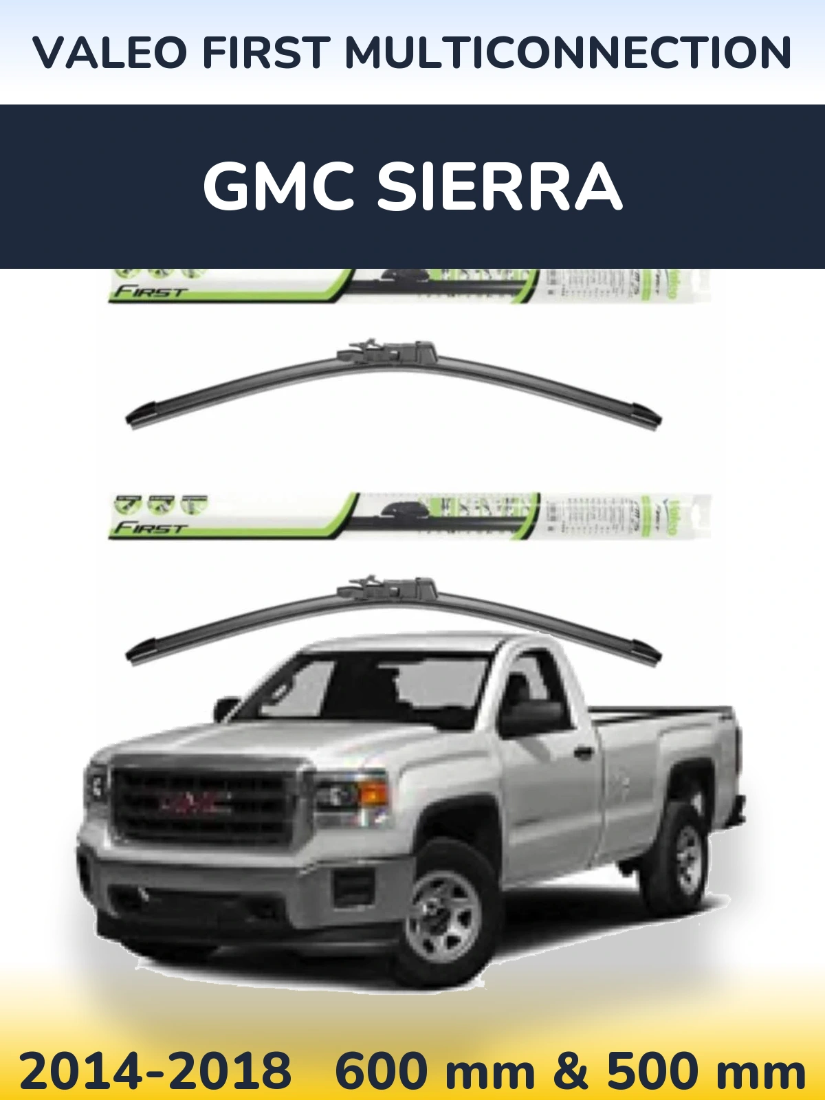 Torkarblad Valeo First MultiConnection för GMC Sierra