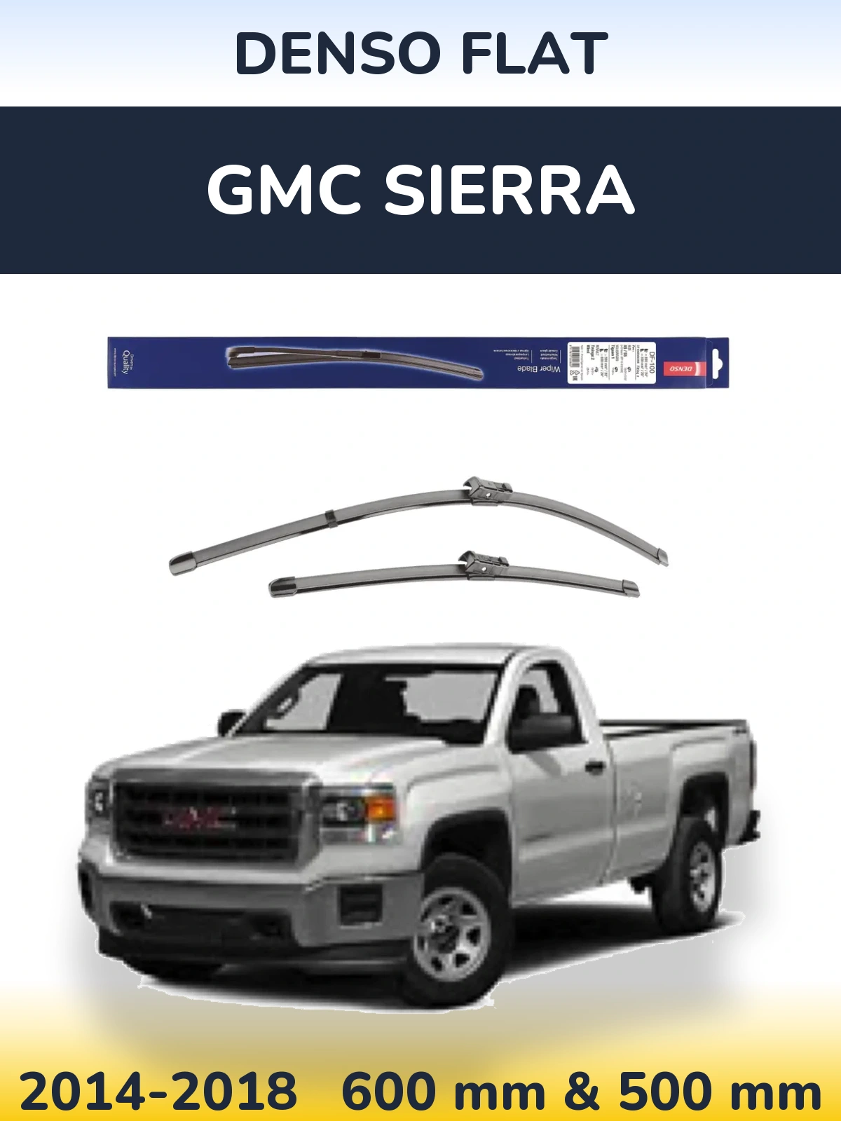 Torkarblad Denso Flat för GMC Sierra