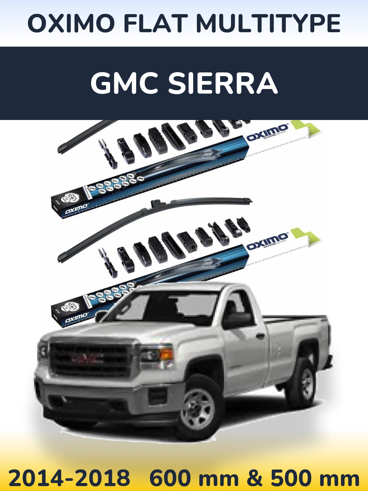 Torkarblad Oximo Flat MultiType för GMC Sierra