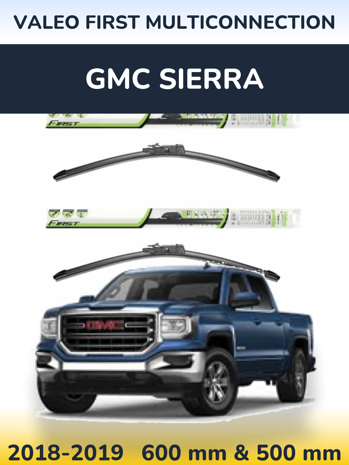 Torkarblad Valeo First MultiConnection för GMC Sierra
