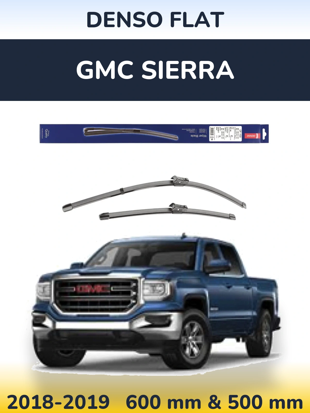 Torkarblad Denso Flat för GMC Sierra
