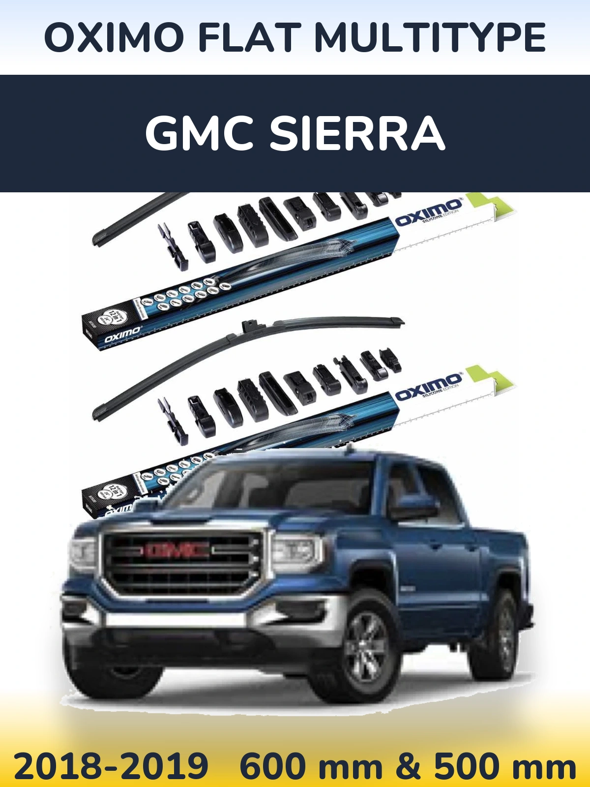 Torkarblad Oximo Flat MultiType för GMC Sierra