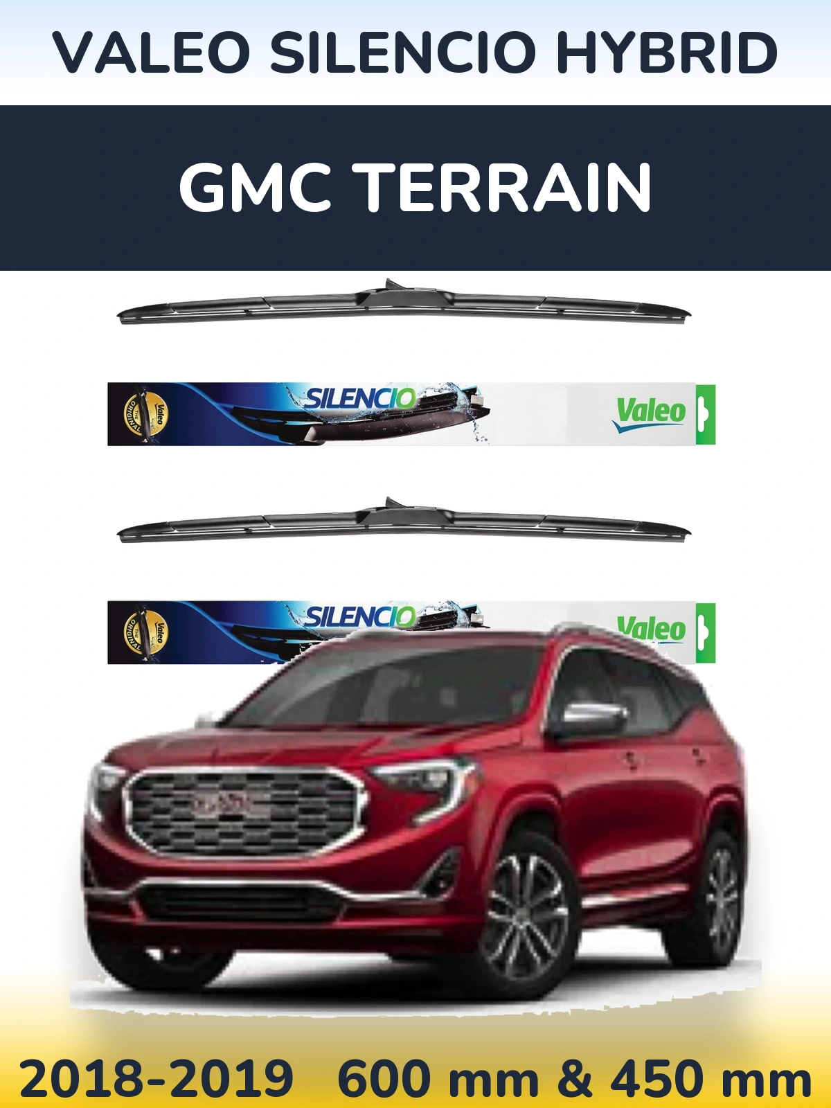 Torkarblad Valeo Silencio Hybrid för GMC Terrain