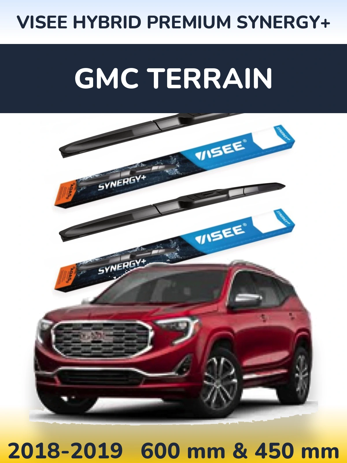 Torkarblad VISEE HYBRID PREMIUM SYNERGY+ för GMC Terrain