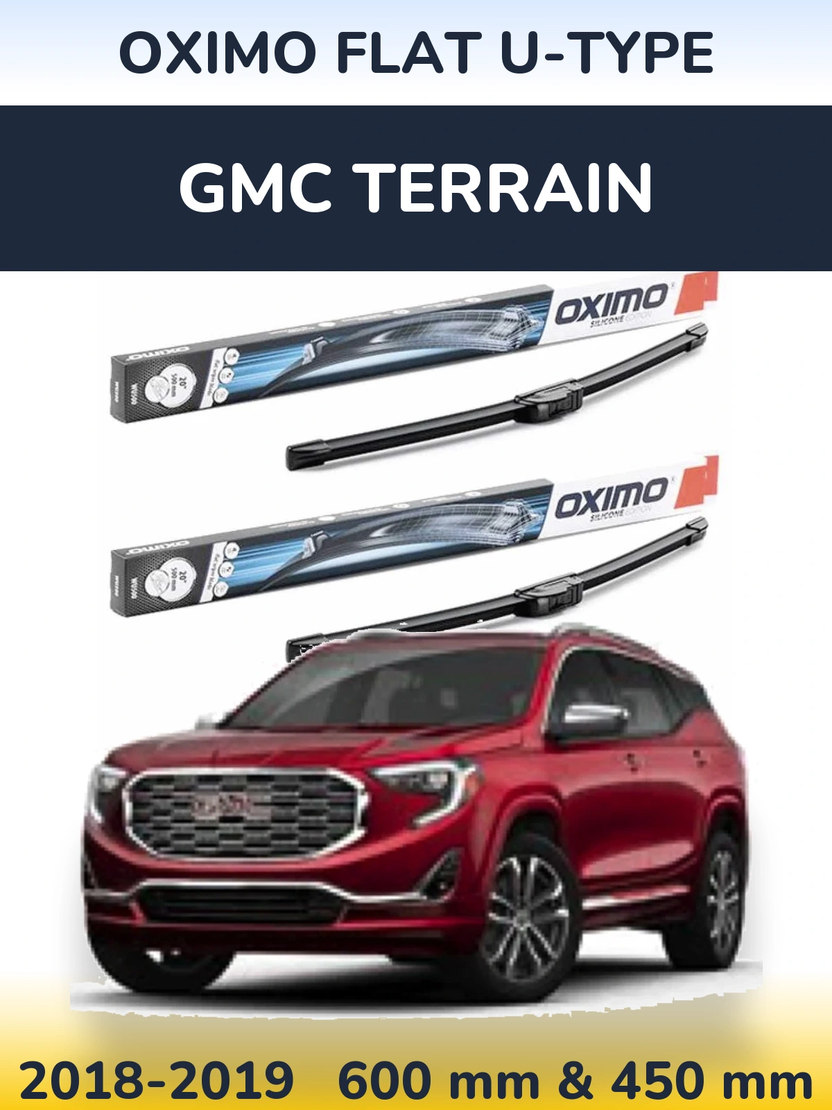 Torkarblad Oximo Flat U-type för GMC Terrain