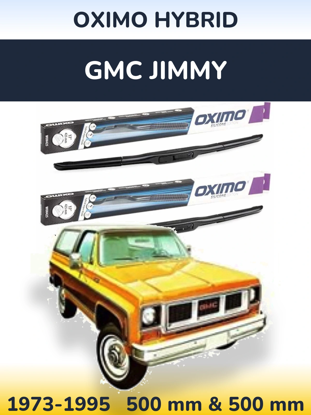 Torkarblad Oximo Hybrid för GMC Jimmy