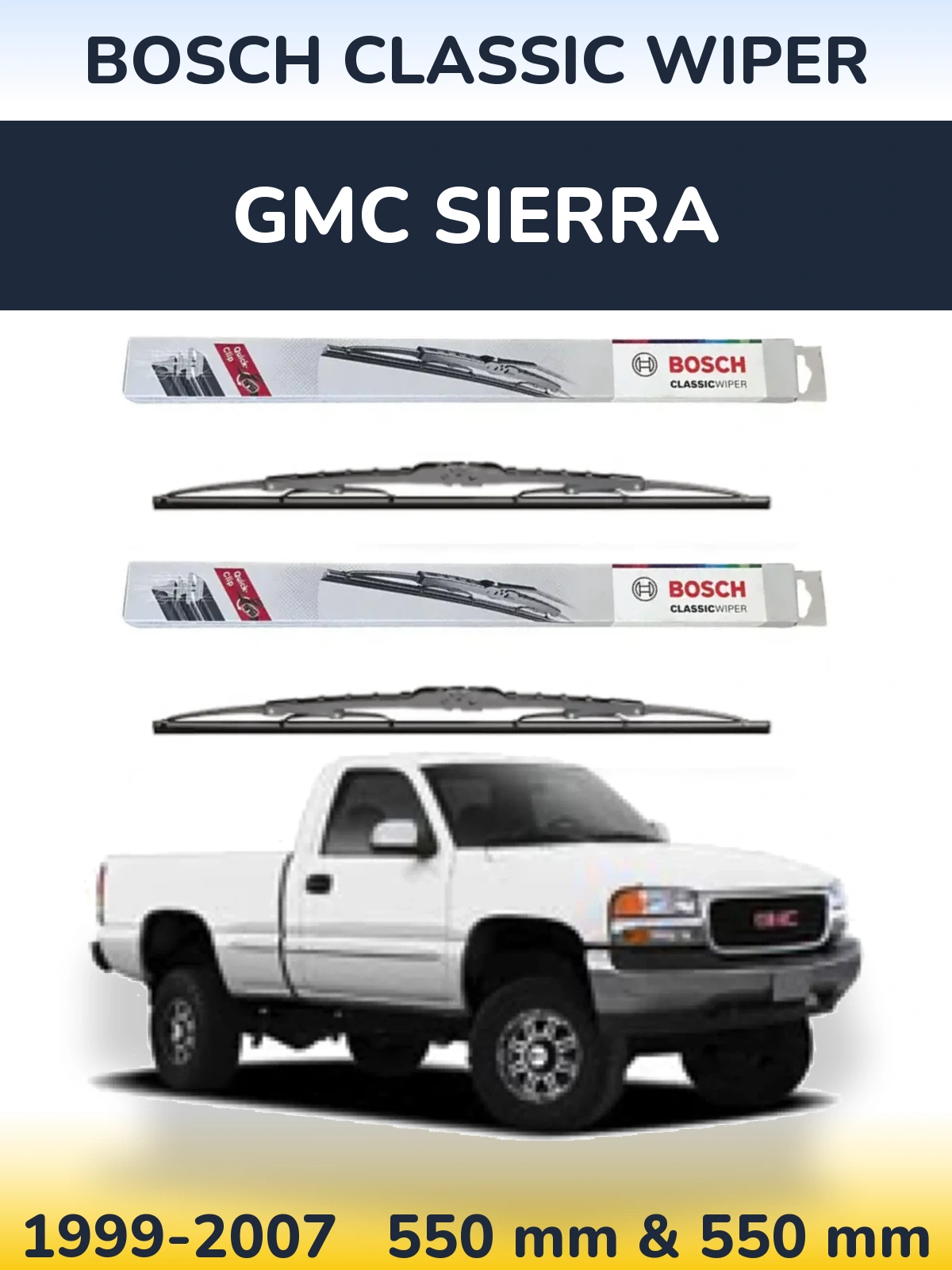 Torkarblad BOSCH Classic Wiper för GMC Sierra