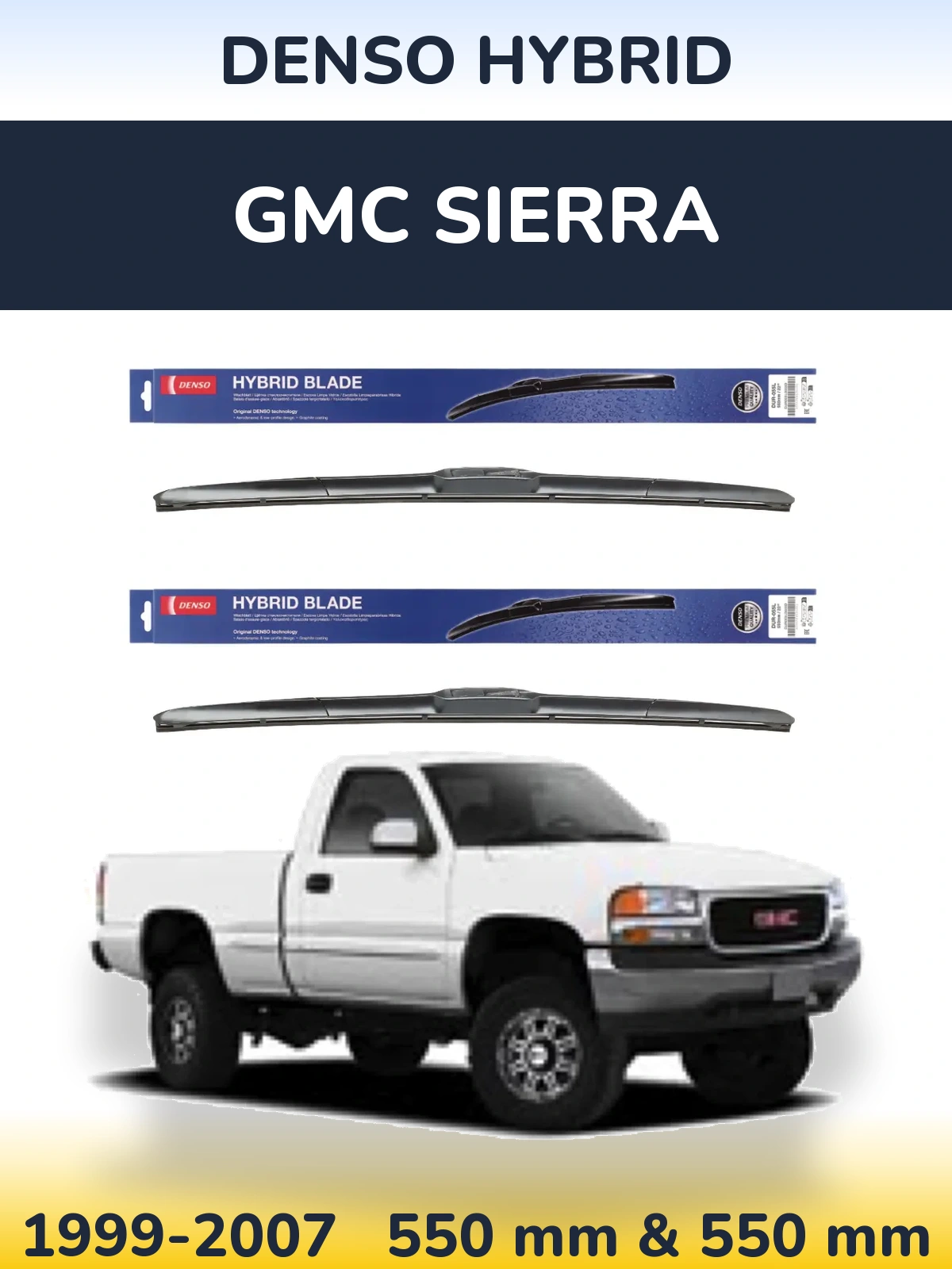 Torkarblad Denso Hybrid för GMC Sierra