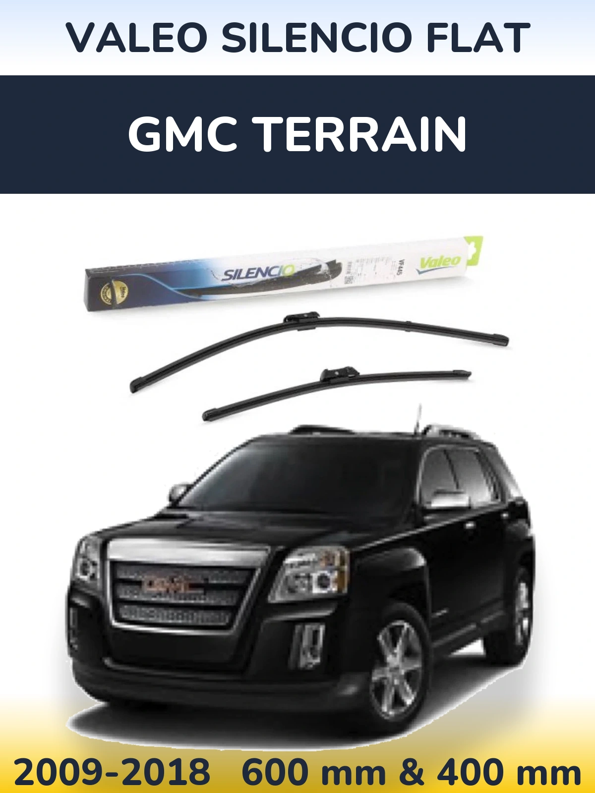 Torkarblad Valeo Silencio Flat för GMC Terrain