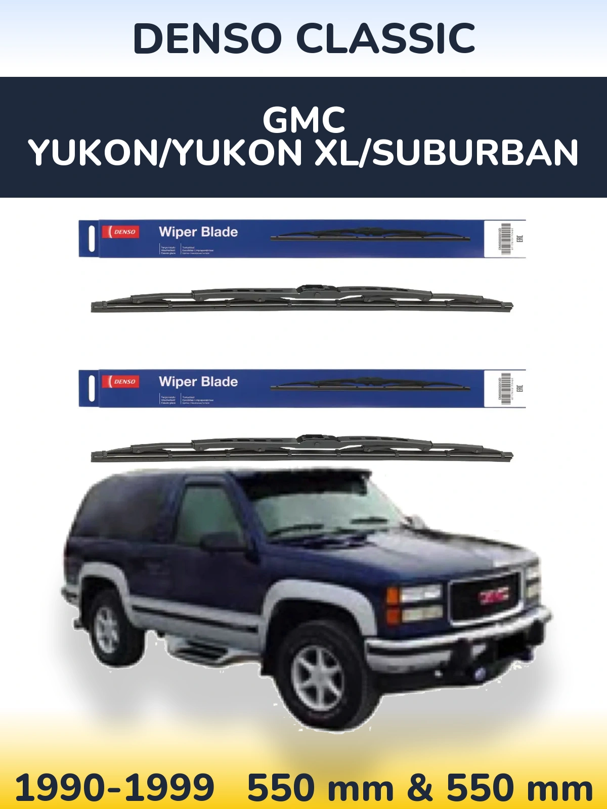 Torkarblad Denso Classic för GMC Yukon/Yukon XL/Suburban