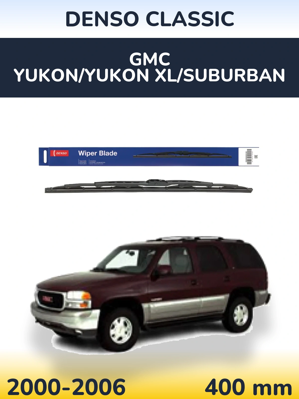 Torkarblad Denso Classic för GMC Yukon/Yukon XL/Suburban