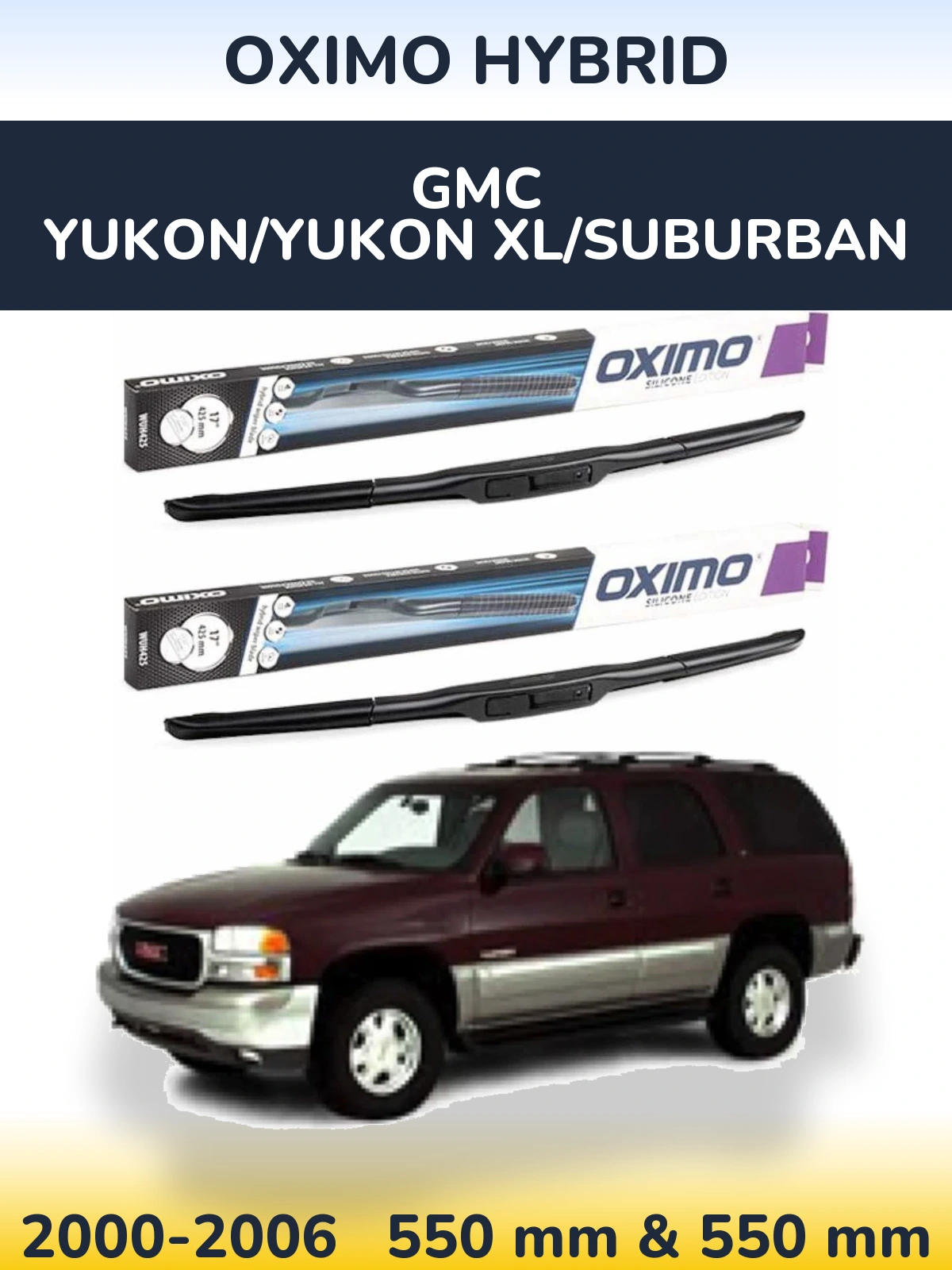 Torkarblad Oximo Hybrid för GMC Yukon/Yukon XL/Suburban