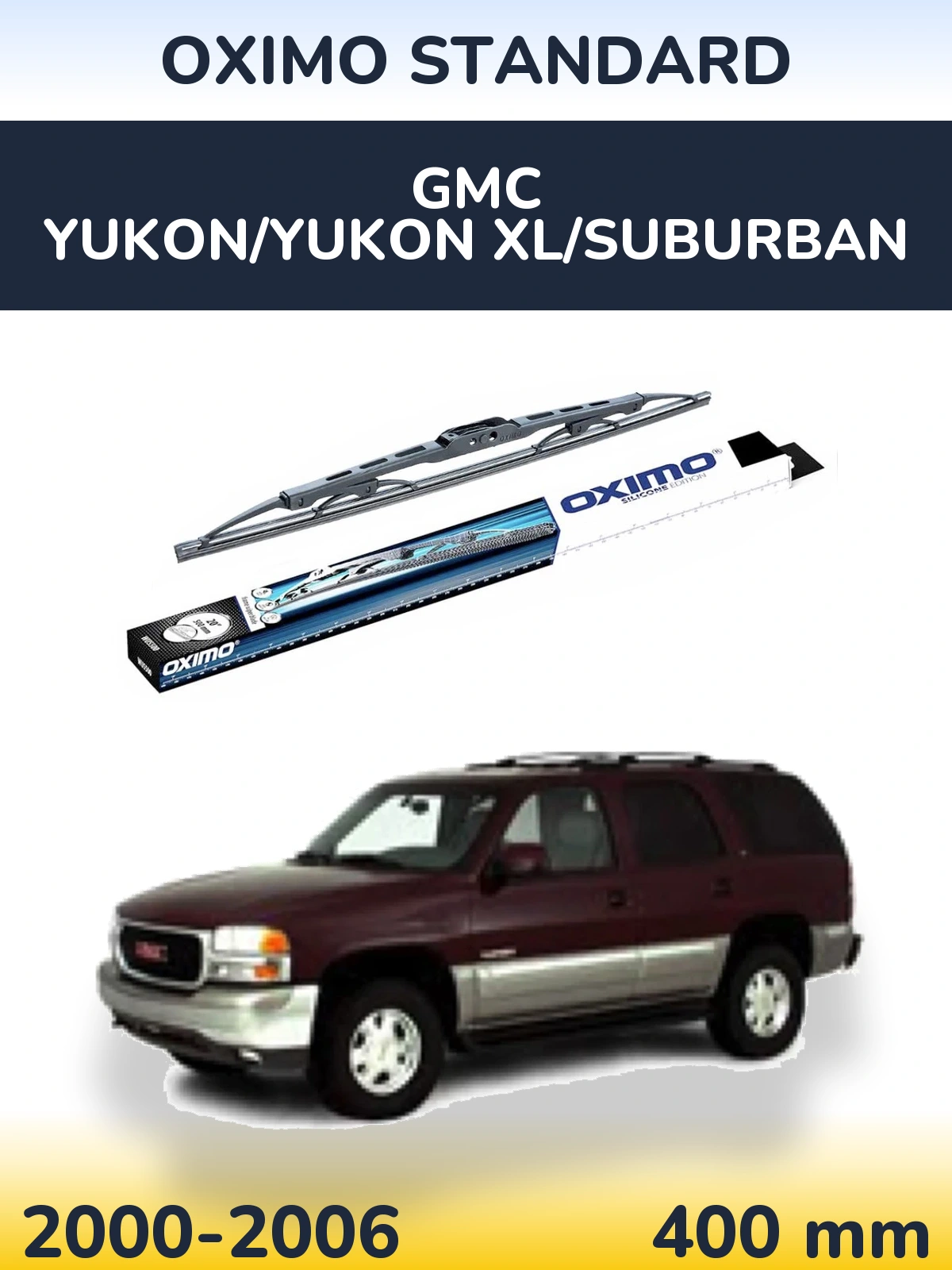 Torkarblad Oximo Standard för GMC Yukon/Yukon XL/Suburban
