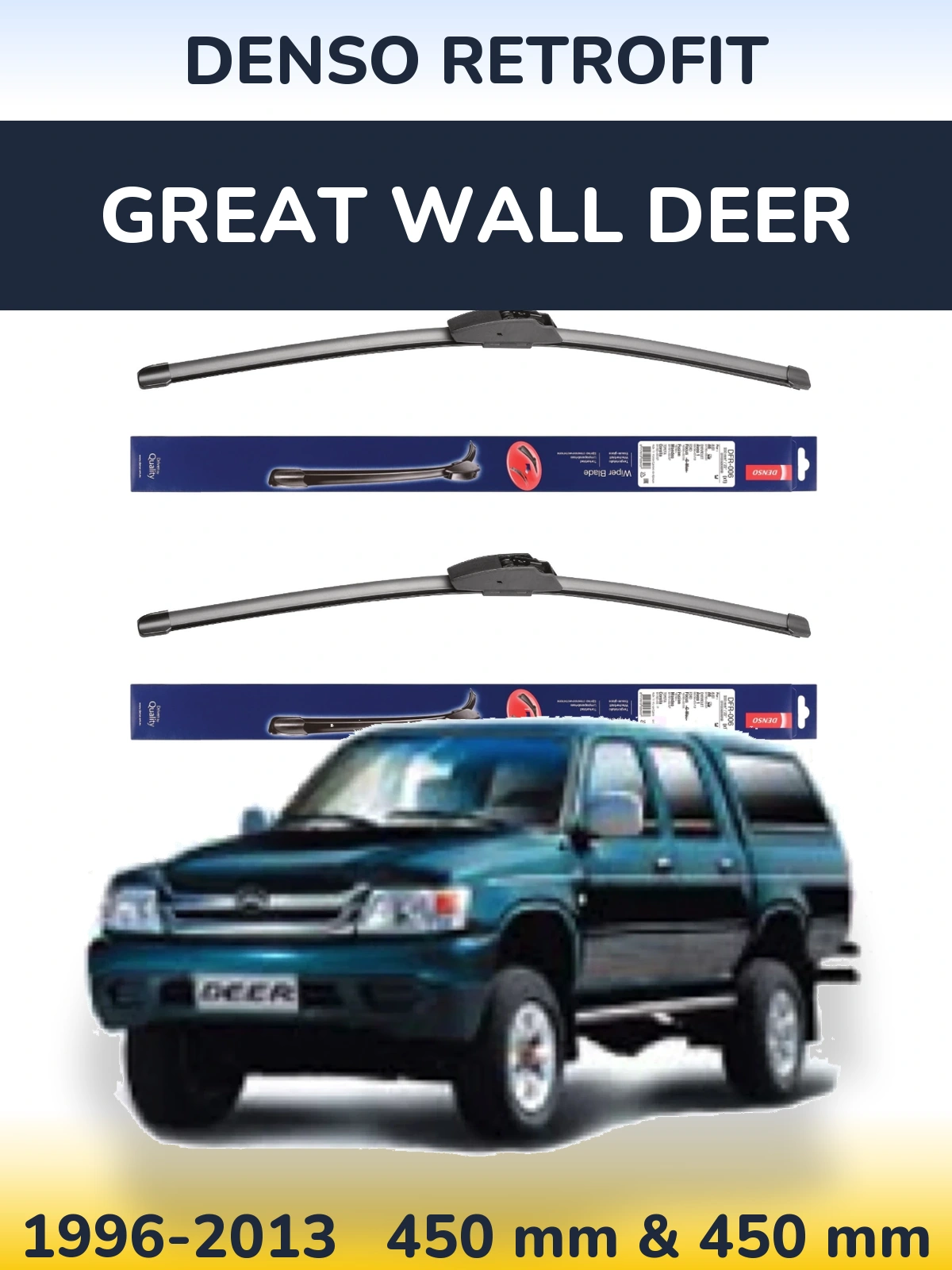Torkarblad Denso Retrofit för Great Wall Deer