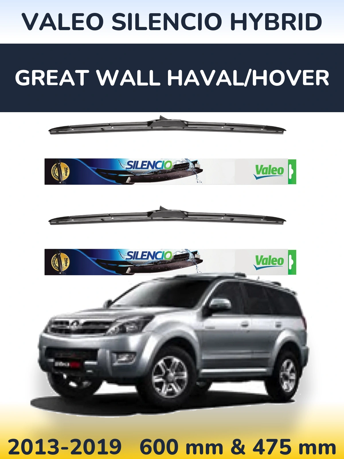 Torkarblad Valeo Silencio Hybrid för Great Wall Haval/Hover
