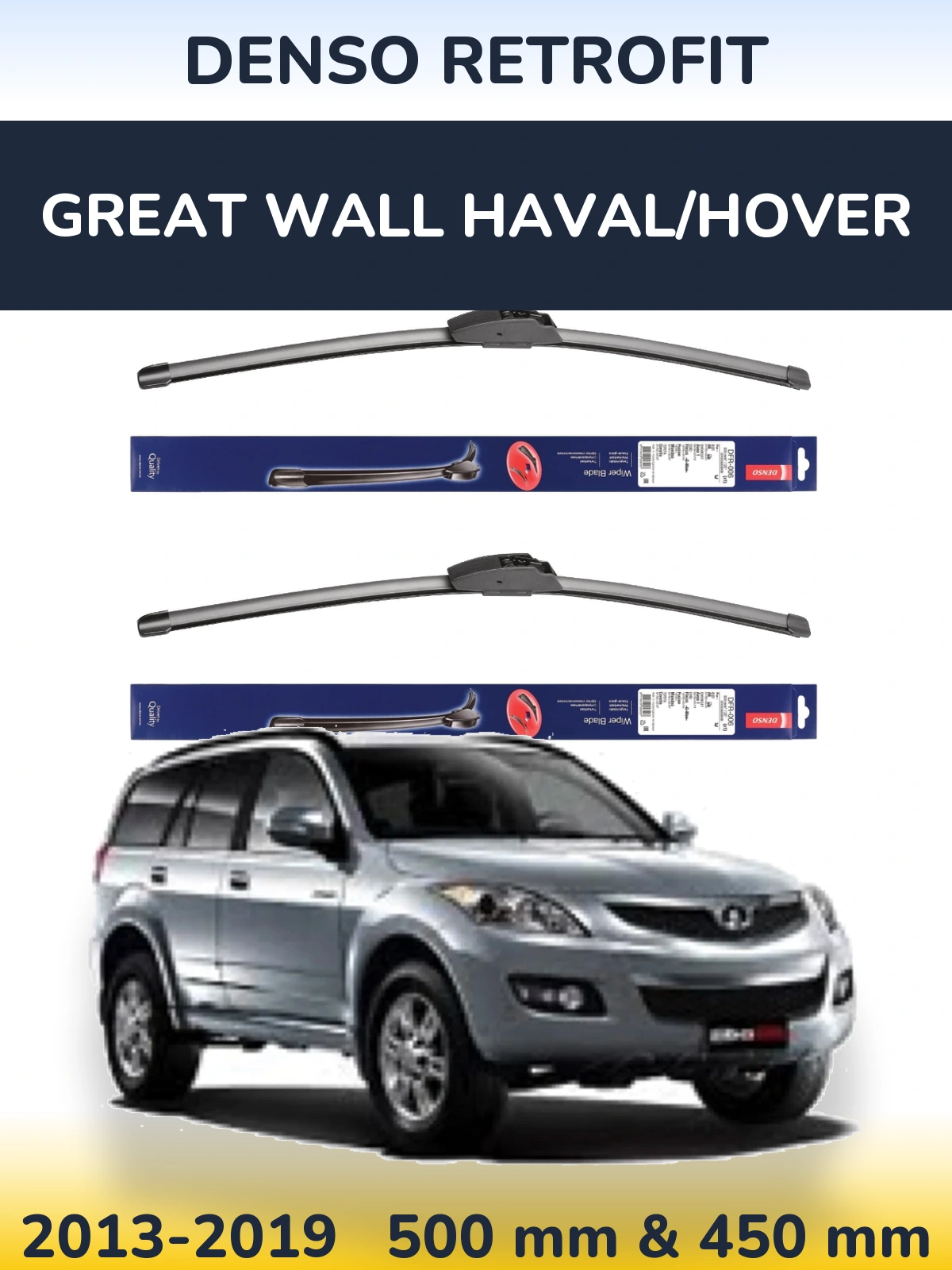 Torkarblad Denso Retrofit för Great Wall Haval/Hover