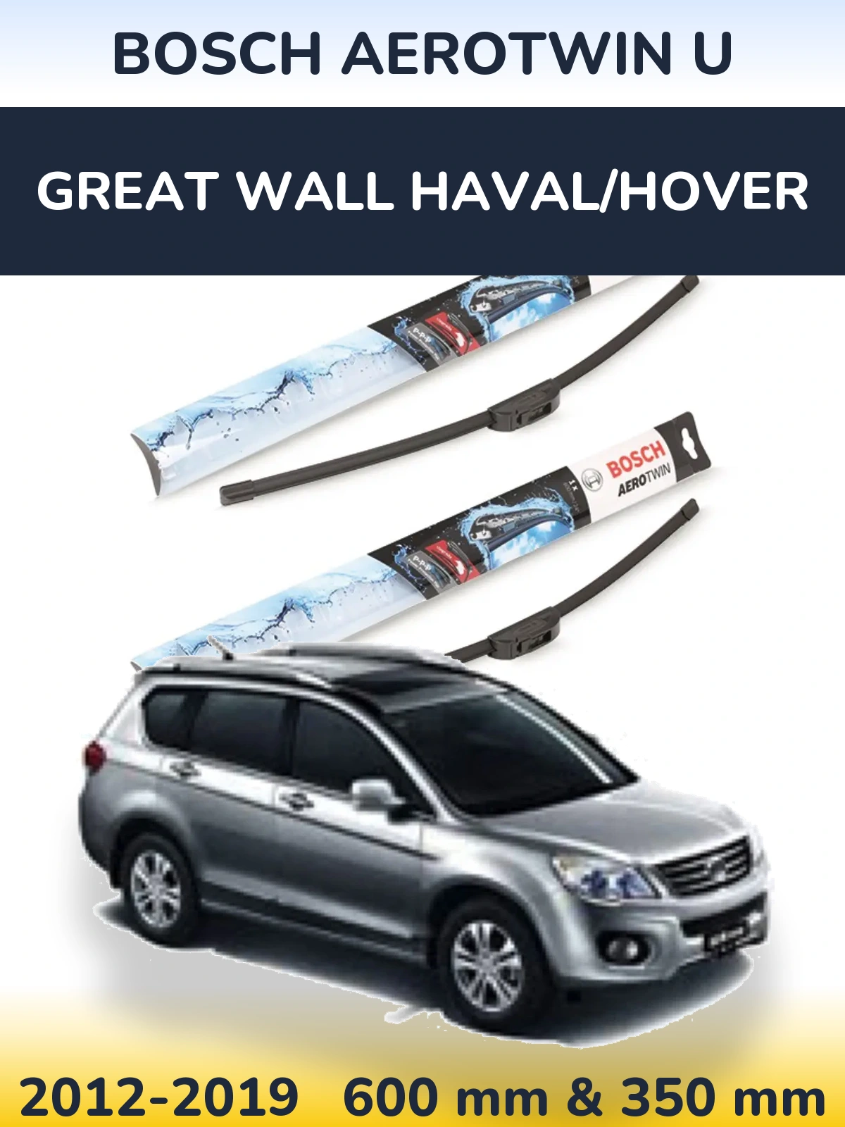 Torkarblad BOSCH AeroTwin U för Great Wall Haval/Hover