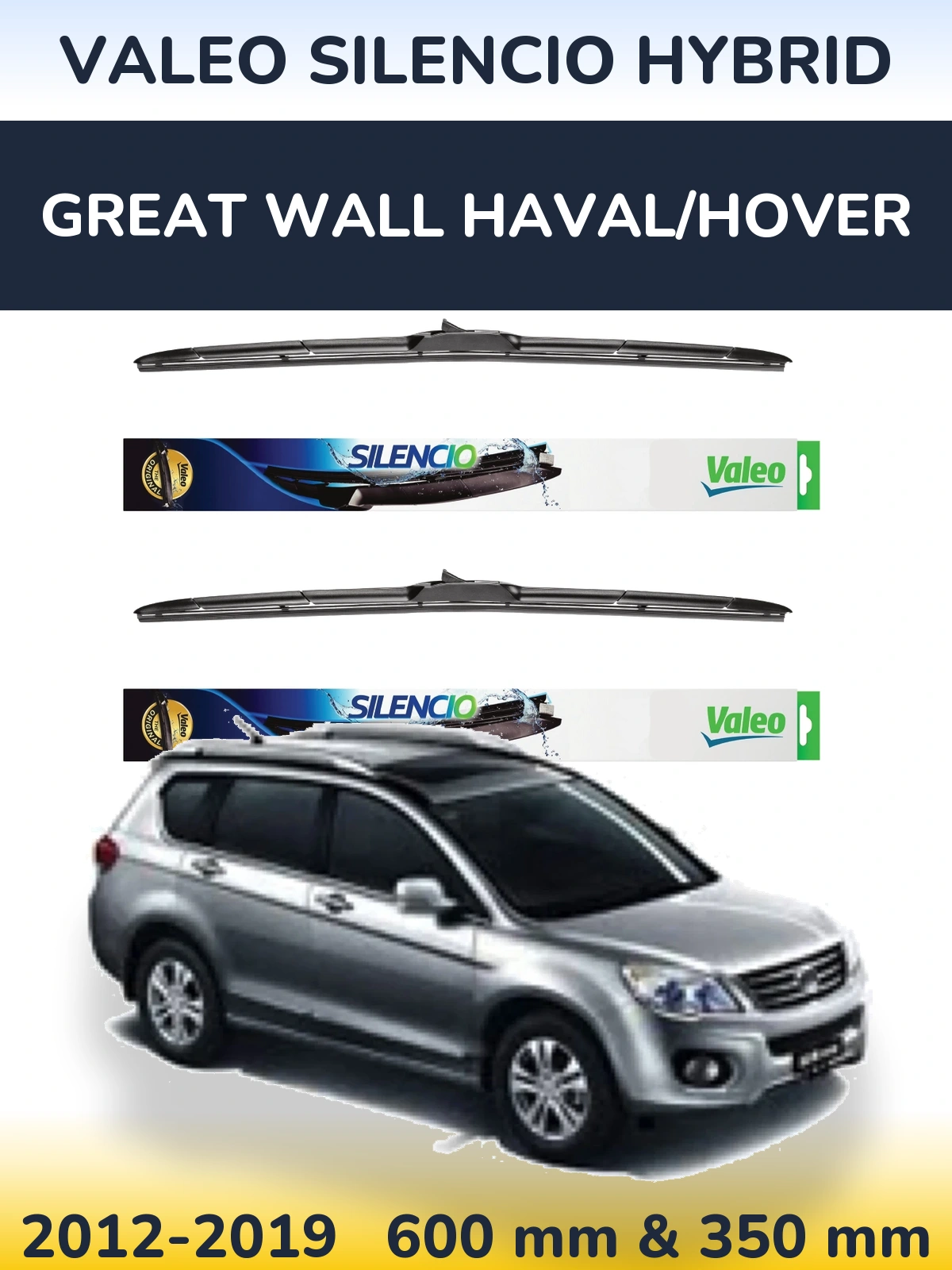Torkarblad Valeo Silencio Hybrid för Great Wall Haval/Hover