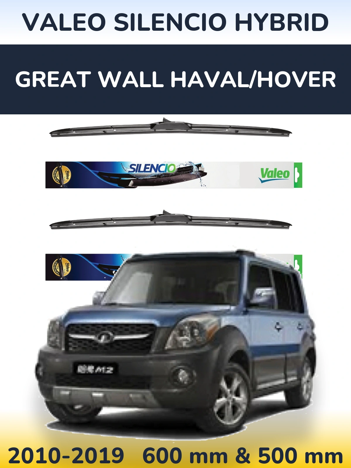 Torkarblad Valeo Silencio Hybrid för Great Wall Haval/Hover