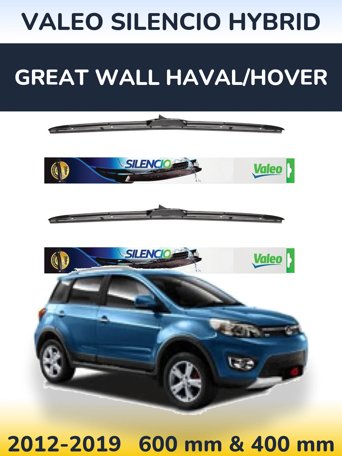 Torkarblad Valeo Silencio Hybrid för Great Wall Haval/Hover