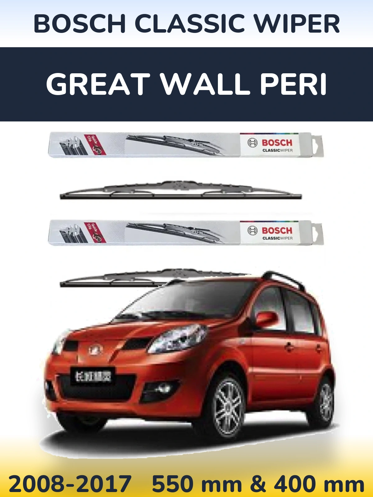 Torkarblad BOSCH Classic Wiper för Great Wall Peri