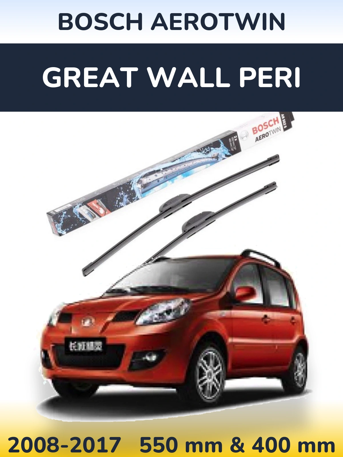 Torkarblad BOSCH AeroTwin för Great Wall Peri