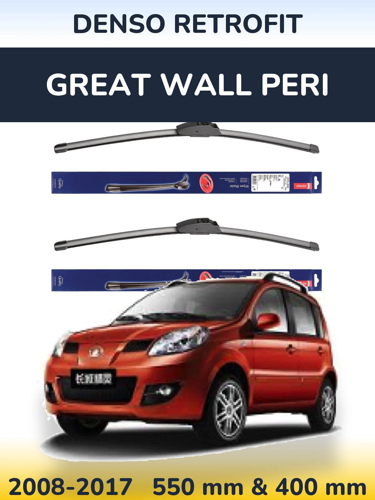 Torkarblad Denso Retrofit för Great Wall Peri