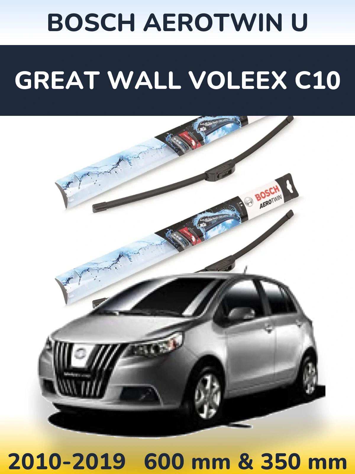 Torkarblad BOSCH AeroTwin U för Great Wall Voleex C10