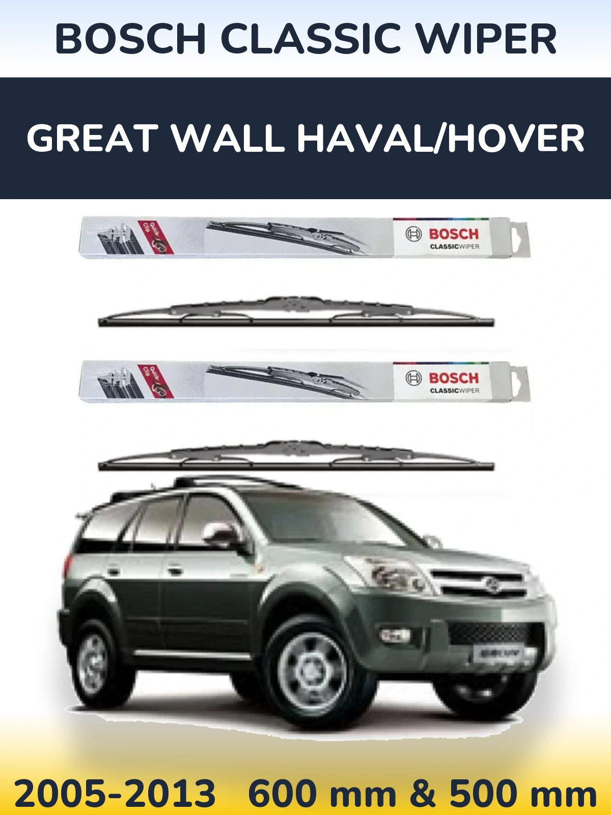 Torkarblad BOSCH Classic Wiper för Great Wall Haval/Hover
