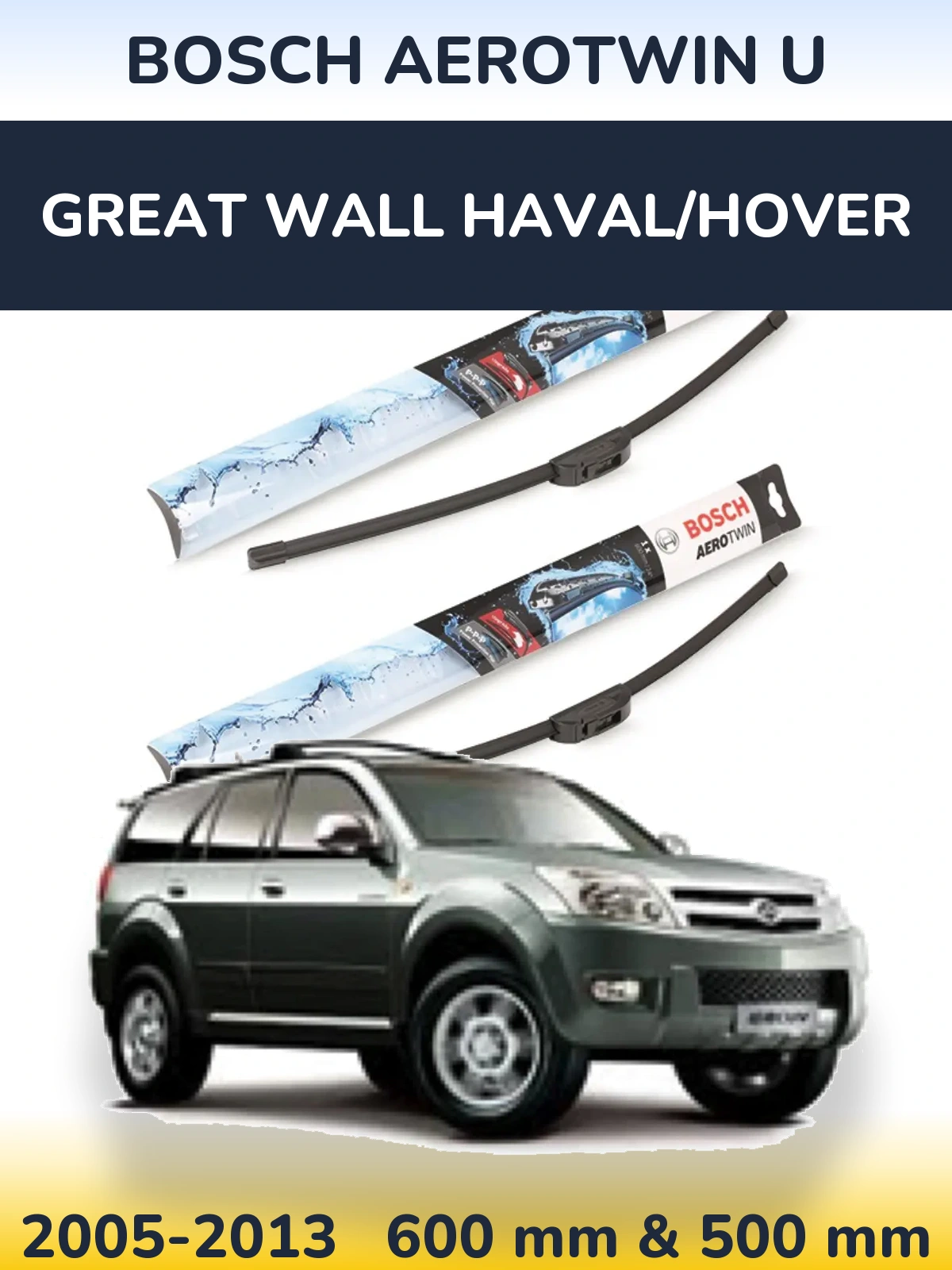 Torkarblad BOSCH AeroTwin U för Great Wall Haval/Hover