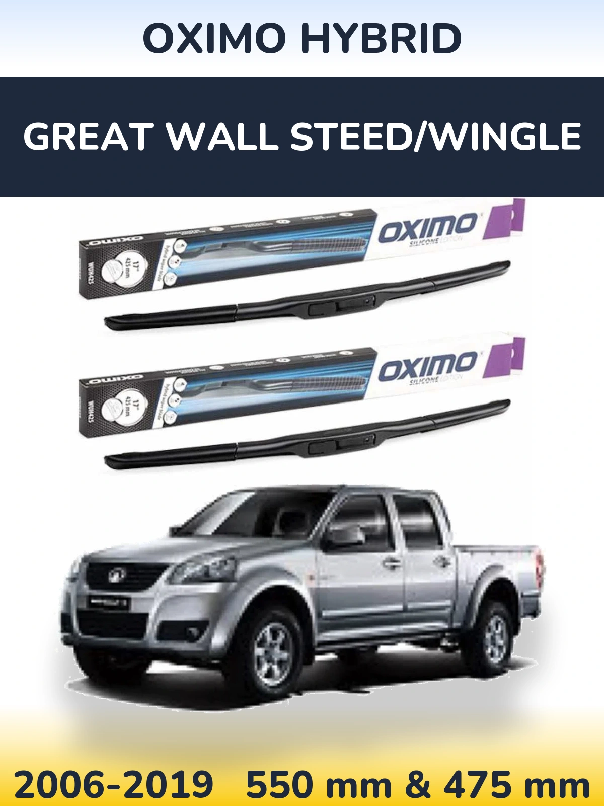 Torkarblad Oximo Hybrid för Great Wall Steed/Wingle