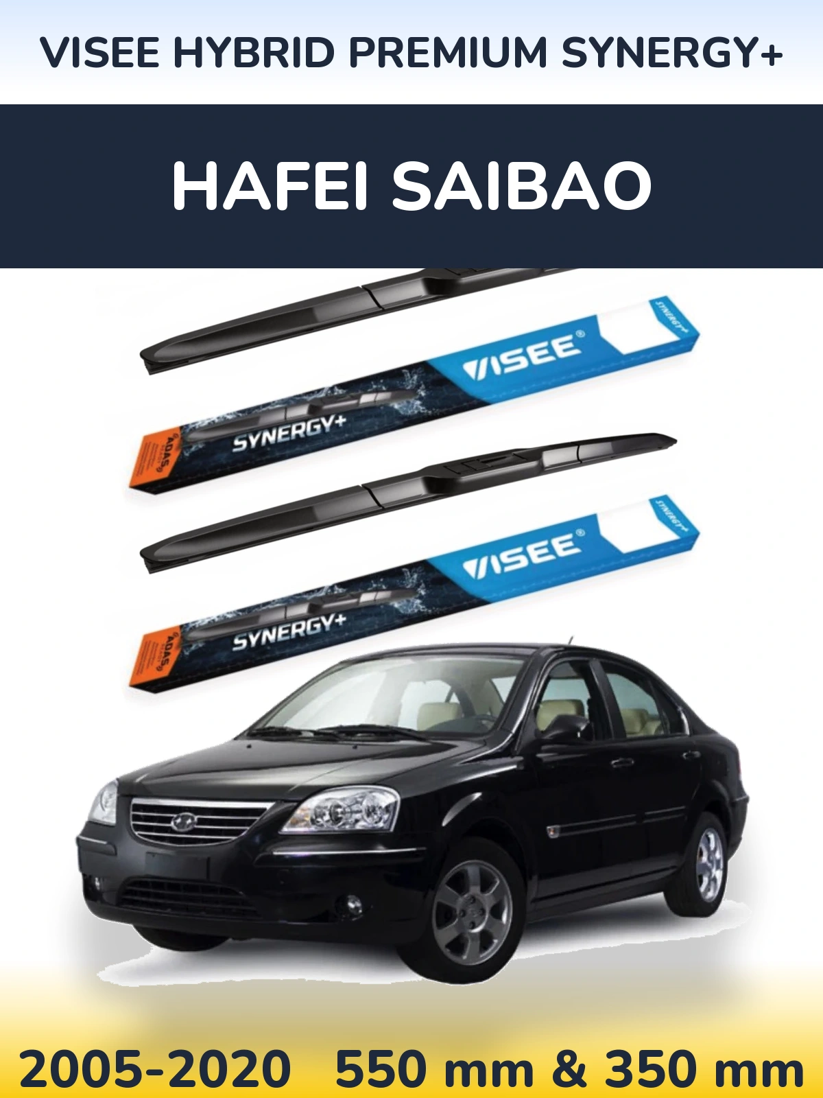 Torkarblad VISEE HYBRID PREMIUM SYNERGY+ för Hafei Saibao