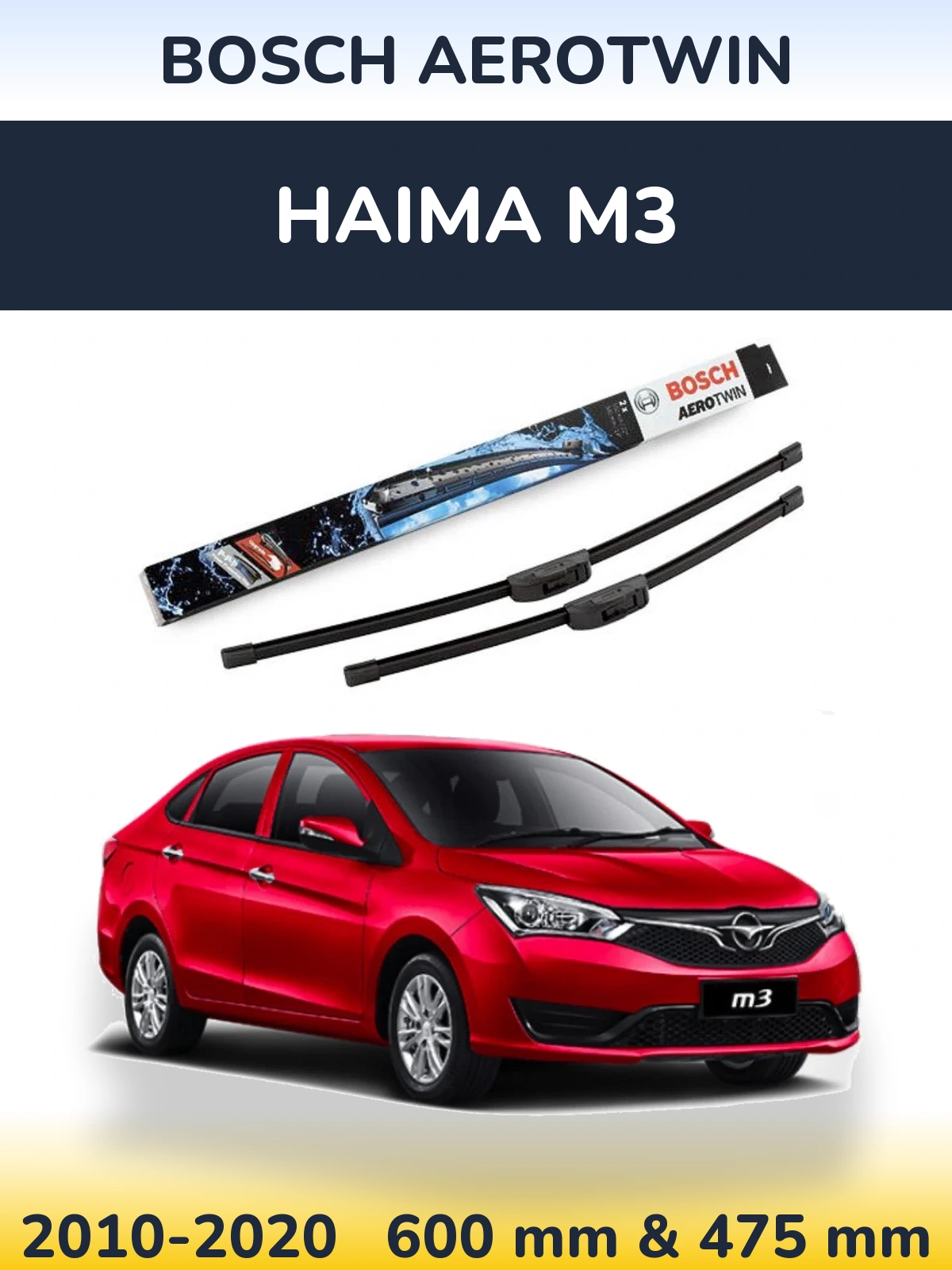 Torkarblad BOSCH AeroTwin för Haima M3