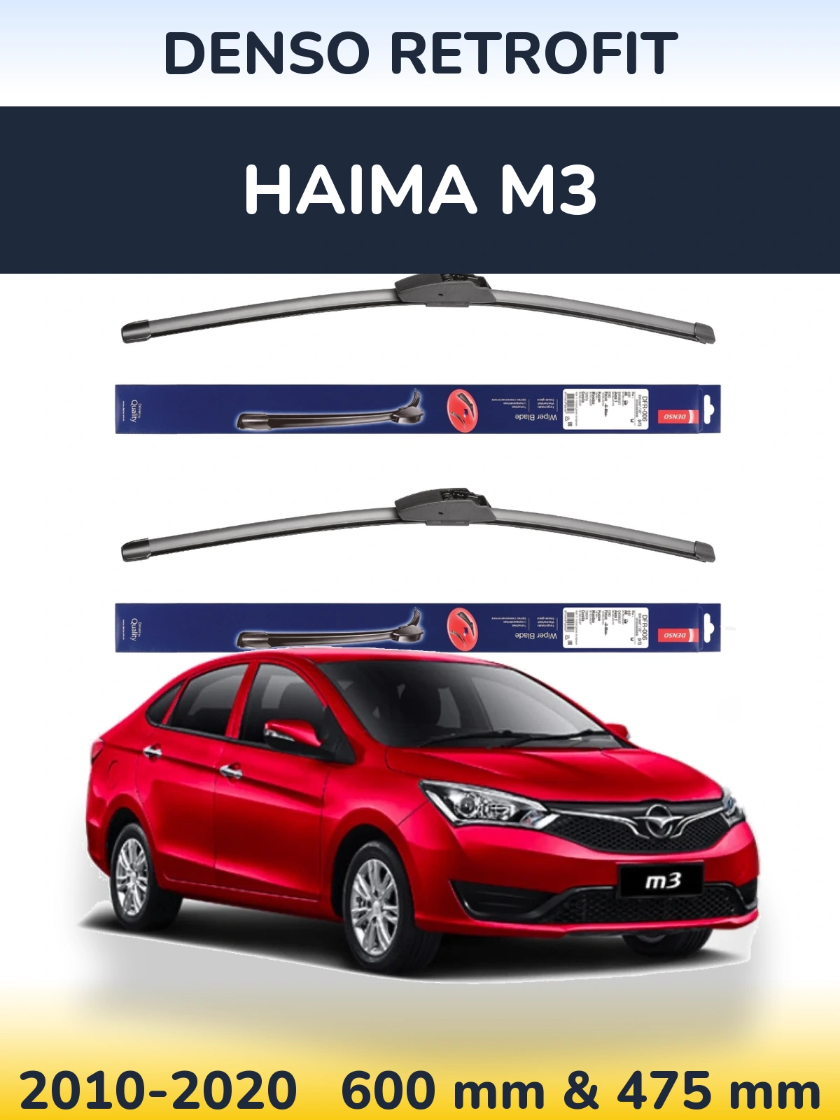 Torkarblad Denso Retrofit för Haima M3