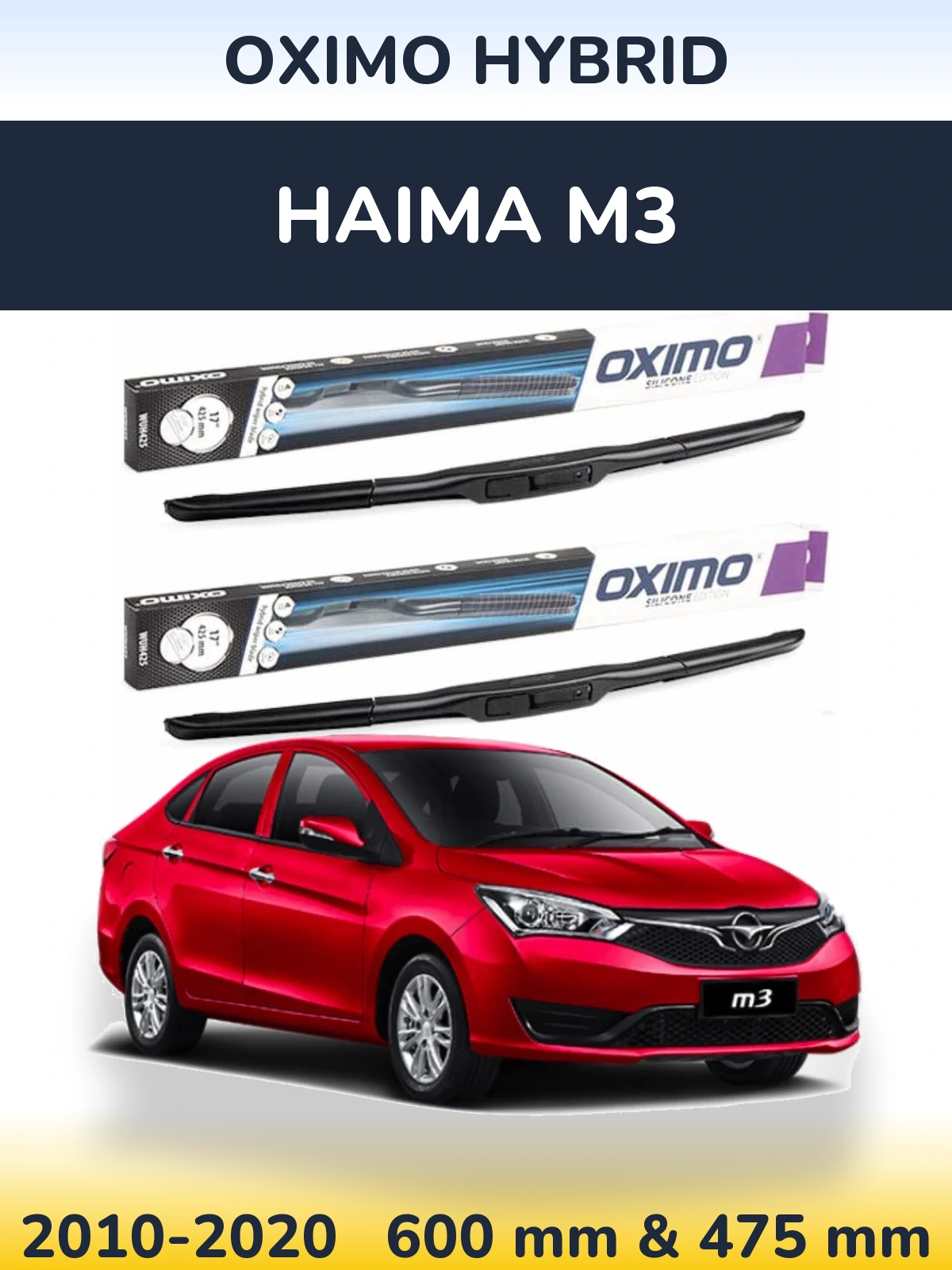 Torkarblad Oximo Hybrid för Haima M3