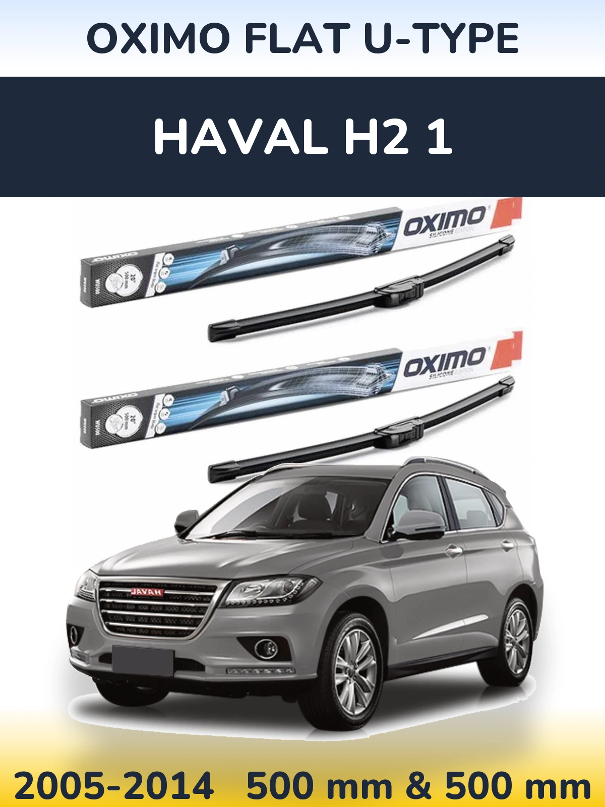 Torkarblad Oximo Flat U-type för Haval H2 1