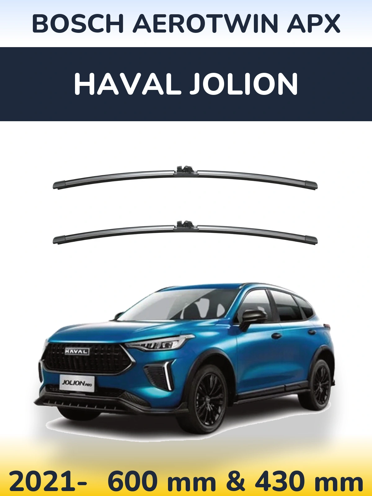 Torkarblad BOSCH AeroTwin APX för Haval Jolion